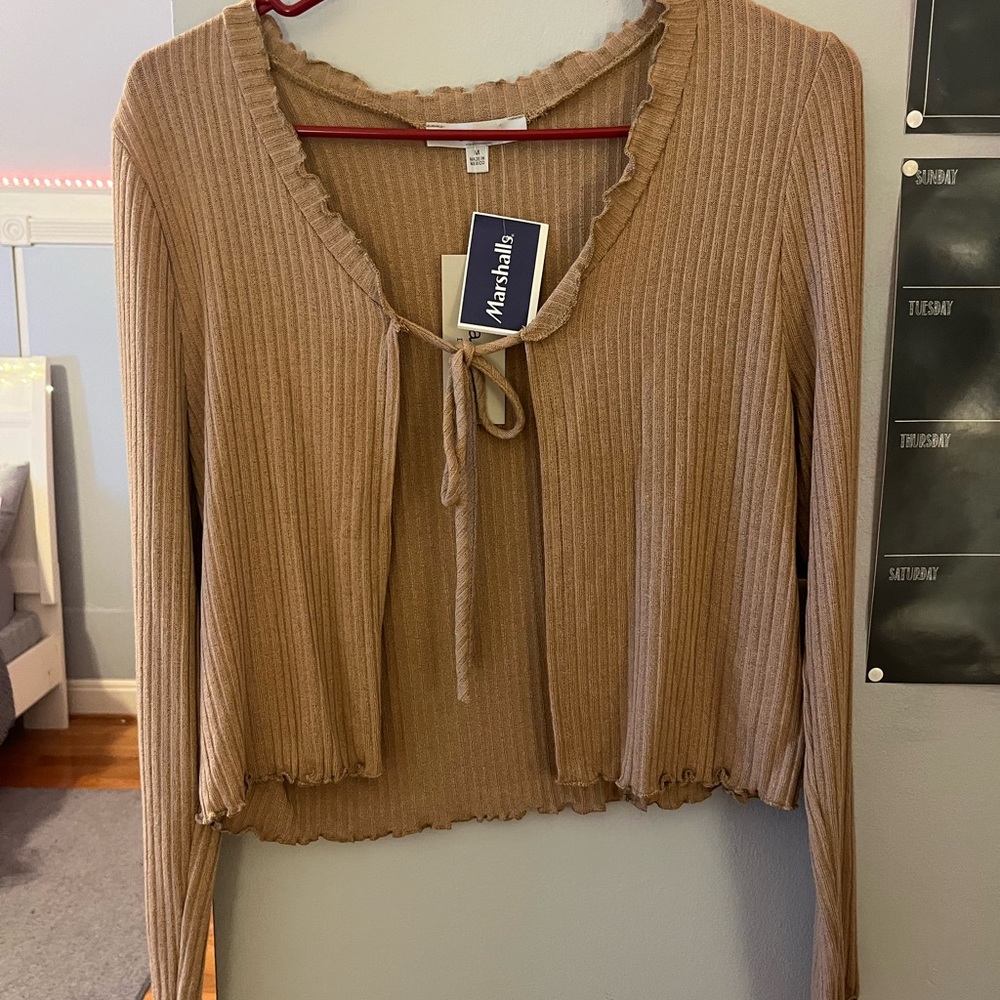 Light Brown Woman’s Sweater. New with tags. Marshall’s. Never worn.